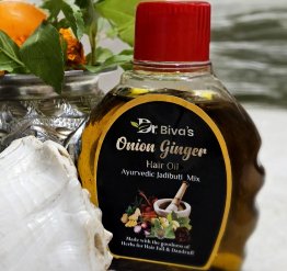 Onion Ginger Hair Oil- Dr Biva's Integrated Wellness Centre, Siliguri